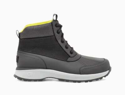 UGG Emmett Duck Mens Boots Dark Grey - AU 610AP